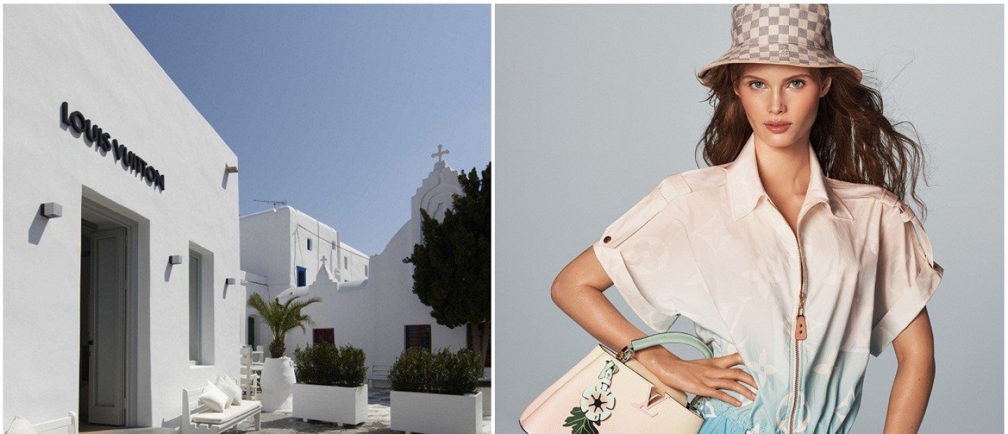 O οίκος Louis Vuitton καλωσορίζει το φετινό καλοκαίρι με το opening των boutiques του στη Μύκονο 