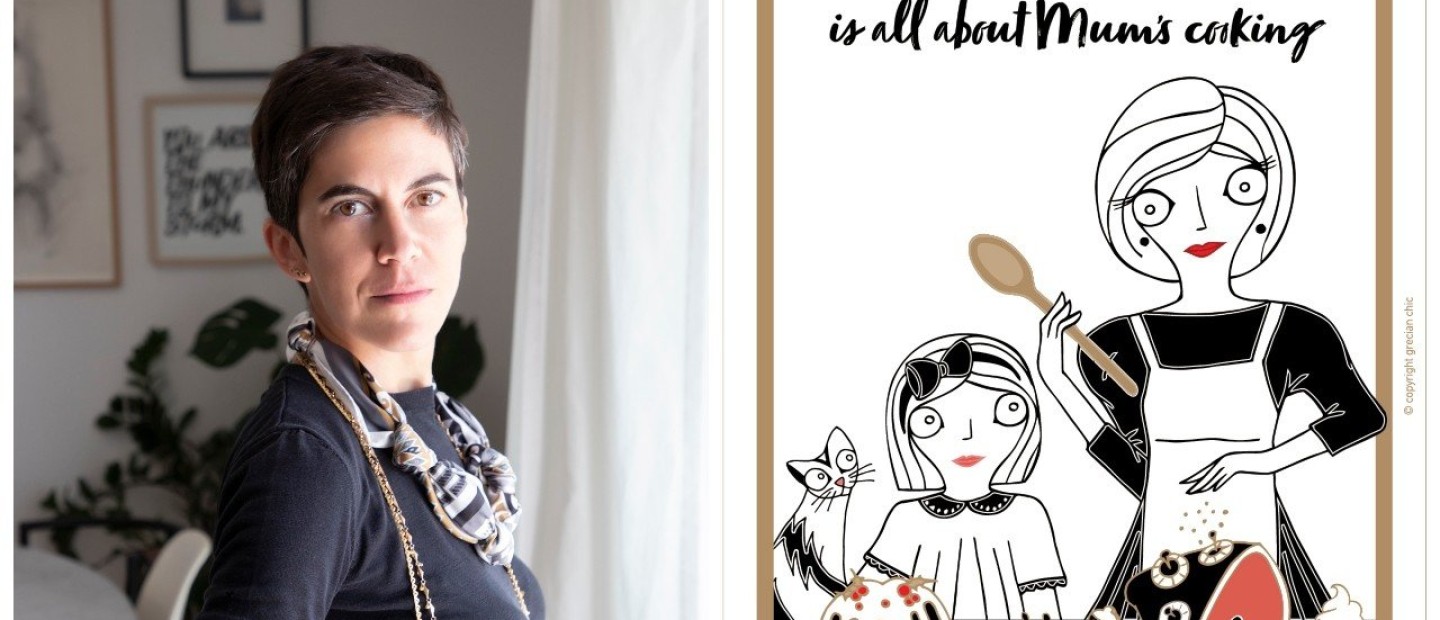 H γραφίστρια και εικονογράφος Έλενα Ζουρνατζή σχεδιάζει το δικό της αγαπημένο τραπέζι των γιορτών