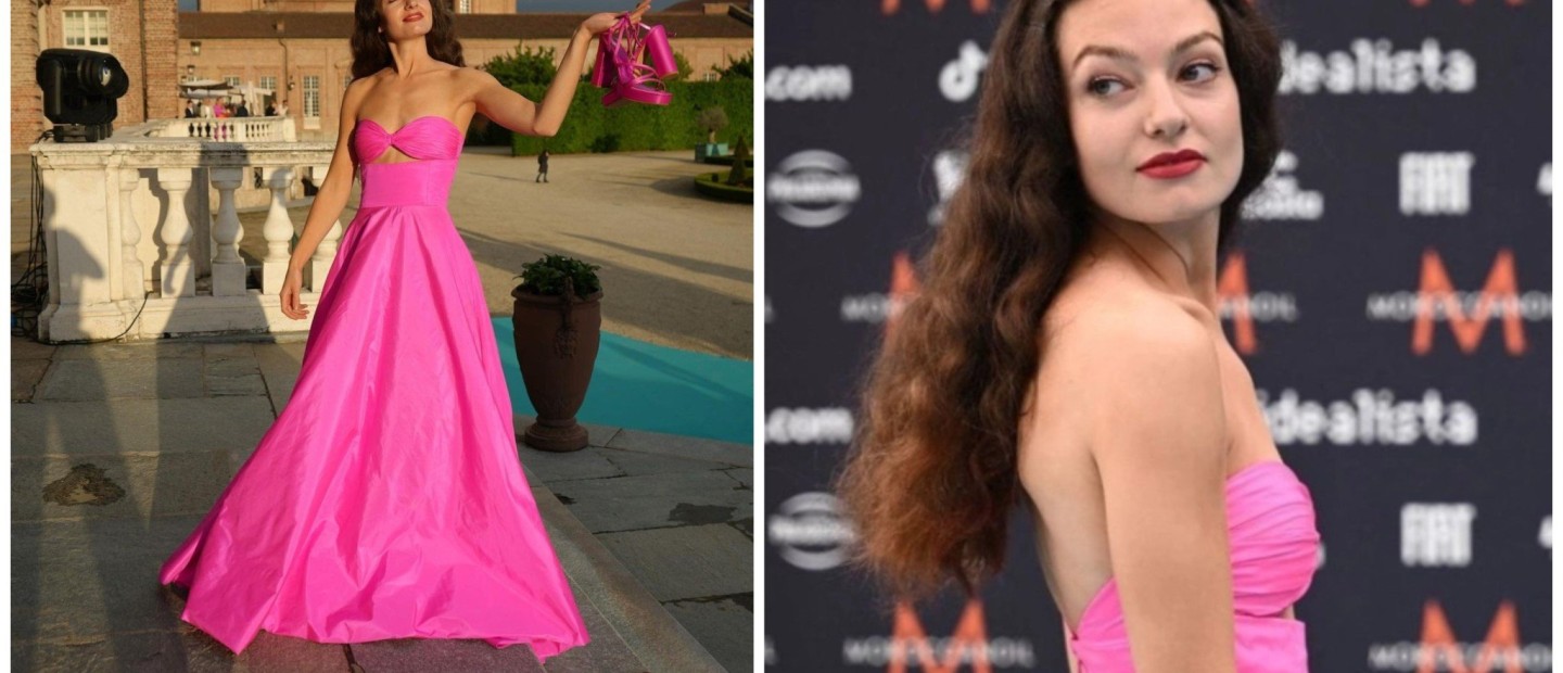 Eurovision 2022: Η Amanda Georgiadis κλέβει τις εντυπώσεις χάρη στην glamorous υπογραφή της Celia Kritharioti