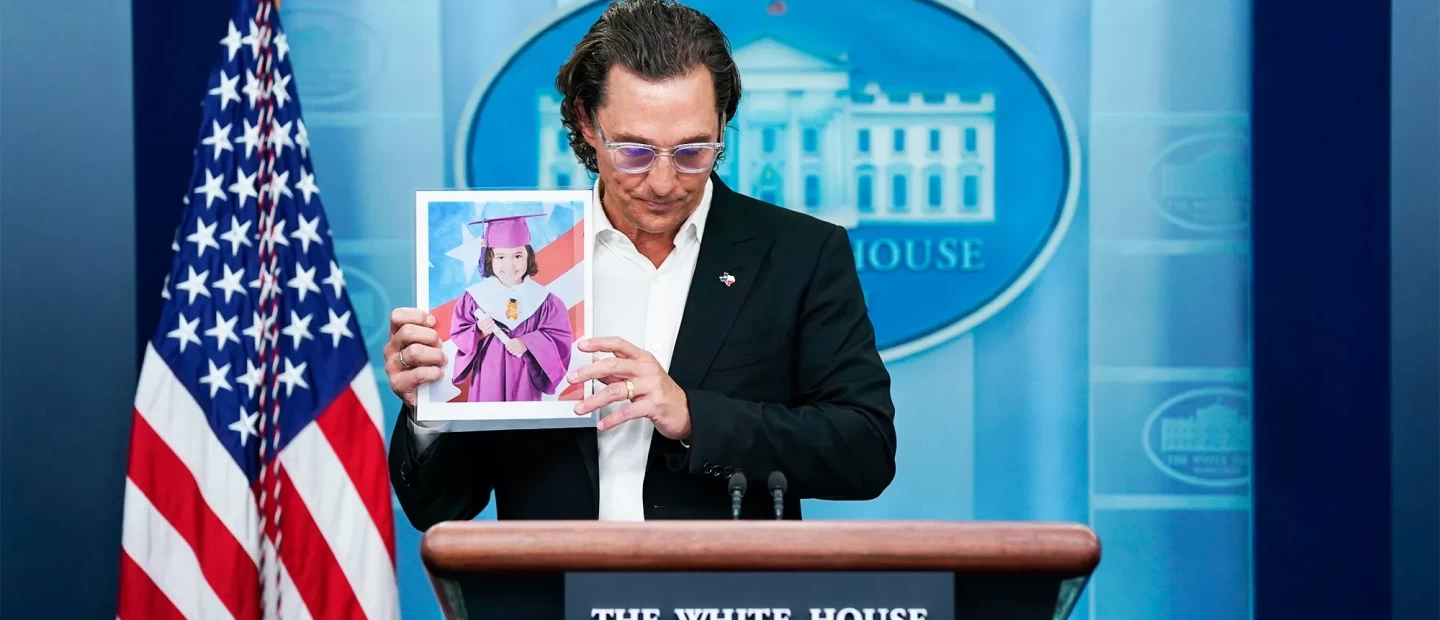 Matthew McConaughey: Ο αφοπλιστικός λόγος του στον Λευκό Οίκο για το mass shooting στο Τέξας