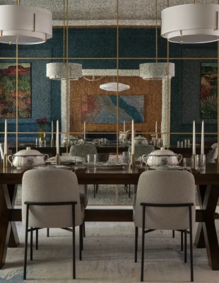 Μια ενοικιαζόμενη κατοικία στο Ντουμπάι ανακαινίστηκε υποδειγματικά μέσα μόλις έξι μήνες, με επιρροές mid-century και Art Deco