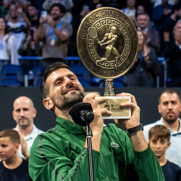 Η Αθήνα αποθέωσε τον Νόβακ Τζόκοβιτς που στέφθηκε ο μεγάλος νικητής του πρώτου Hellenic Championship ATP 250