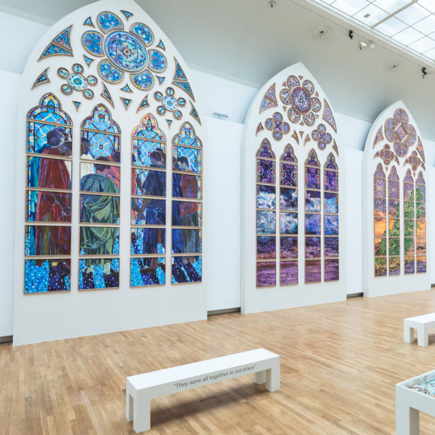 Τα νέα βιτρό της Παναγίας των Παρισίων παρουσιάζονται για πρώτη φορά στην έκθεση “D’ un seul souffle” στο Grand Palais