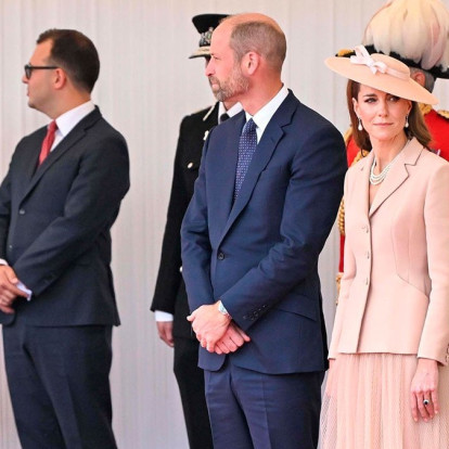 Η Kate Middleton επέλεξε για πρώτη φορά τον οίκο Dior για να υποδεχθεί τον Γάλλο Πρόεδρο 