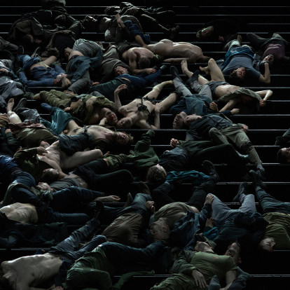 Φωτογραφίες από τις πρόβες του «Ρέκβιεμ για το τέλος του έρωτα» των Γιώργου Κουμεντάκη και Δημήτρη Παπαϊωάννου