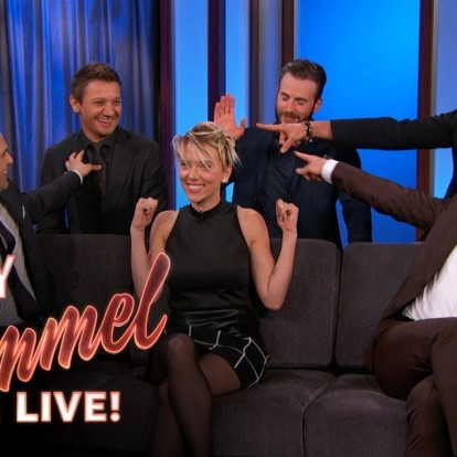 Όταν οι Avengers συνάντησαν τον κωμικό και παρουσιαστή Jimmy Kimmel 