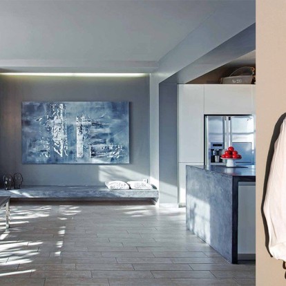 Οι αποχρώσεις του γκρι γίνονται η βασική ιδέα σ' ένα loft στην Αθήνα