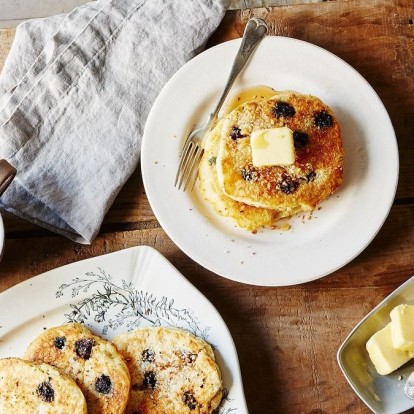 Μία εύκολη και γρήγορη συνταγή για blueberry pancakes