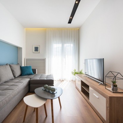 Πώς ένα διαμέρισμα 60 μόλις τ.μ. στη Θεσσαλονίκη κατάφερε να χωρέσει ό,τι χρειάζεται