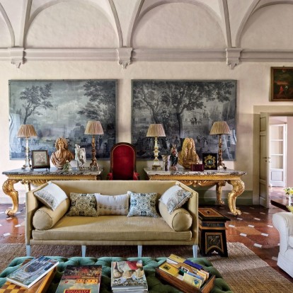 Ένα επιβλητικό αρχοντικό στην Τοσκάνη μαρτυρά τη δημιουργική φύση του ιδιοκτήτη του