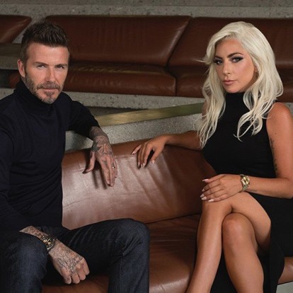 Όταν η Lady Gaga γνώρισε τον David Beckham  