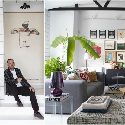 Joie de vivre: Ο co-founder του εργαστηρίου τέχνης και δημιουργικής γραφής Kristiboni, Χρήστος Κρανιώτης, μας ανοίγει το σπίτι του