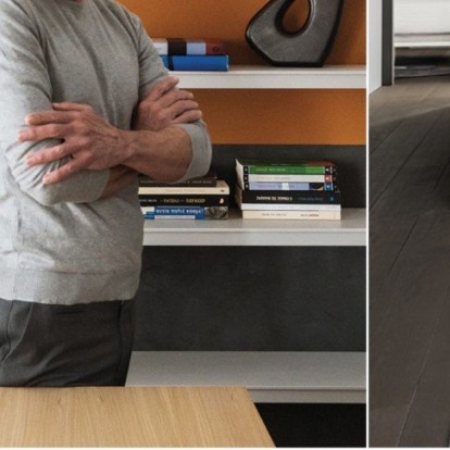 O αρχιτέκτονας Βασίλης Καραλάζος με την αφαιρετική αισθητική του χάρισε σύγχρονο πρόσωπο σε μια κατοικία στο κέντρο της Θεσσαλονίκης