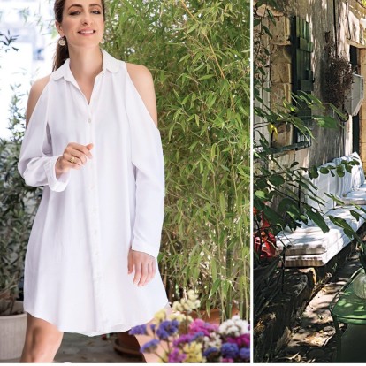 Στο δικό της καταφύγιο, στη μαγευτική Κεφαλονιά, η Βερονίκη Χαριτάτου μάς ανοίγει τις πόρτες ενός καταπράσινου επίγειου παράδεισου