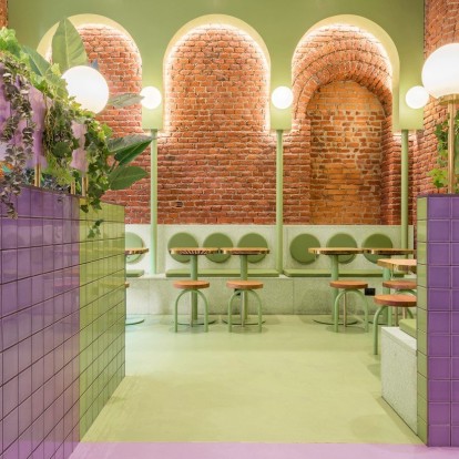 Ένα street food restaurant στο Μιλάνο μετατρέπεται σε έναν pastel παράδεισο