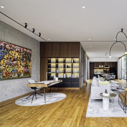 Μια εντυπωσιακή κατοικία που «αιχμαλωτίζει» τη σύγχρονη τέχνη